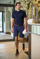 Leo Mens Chino Short Mens Chinos Brook Taverner Navy 28"