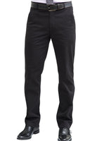 Leo Mens Classic Fit Chino Mens Chinos Brook Taverner Black 32 Short