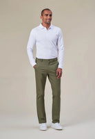 Leo Mens Classic Fit Chino Mens Chinos Brook Taverner Olive 32 Short