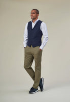 Leo Mens Slim Fit Chino Mens Chinos Brook Taverner Olive 28 Short