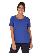 Libby Pleat Neck Blouse Blouses Vortex Designs