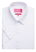 Liguria Ladies Short Sleeve Shirt Womens Short Sleeve Shirts Brook Taverner White 6