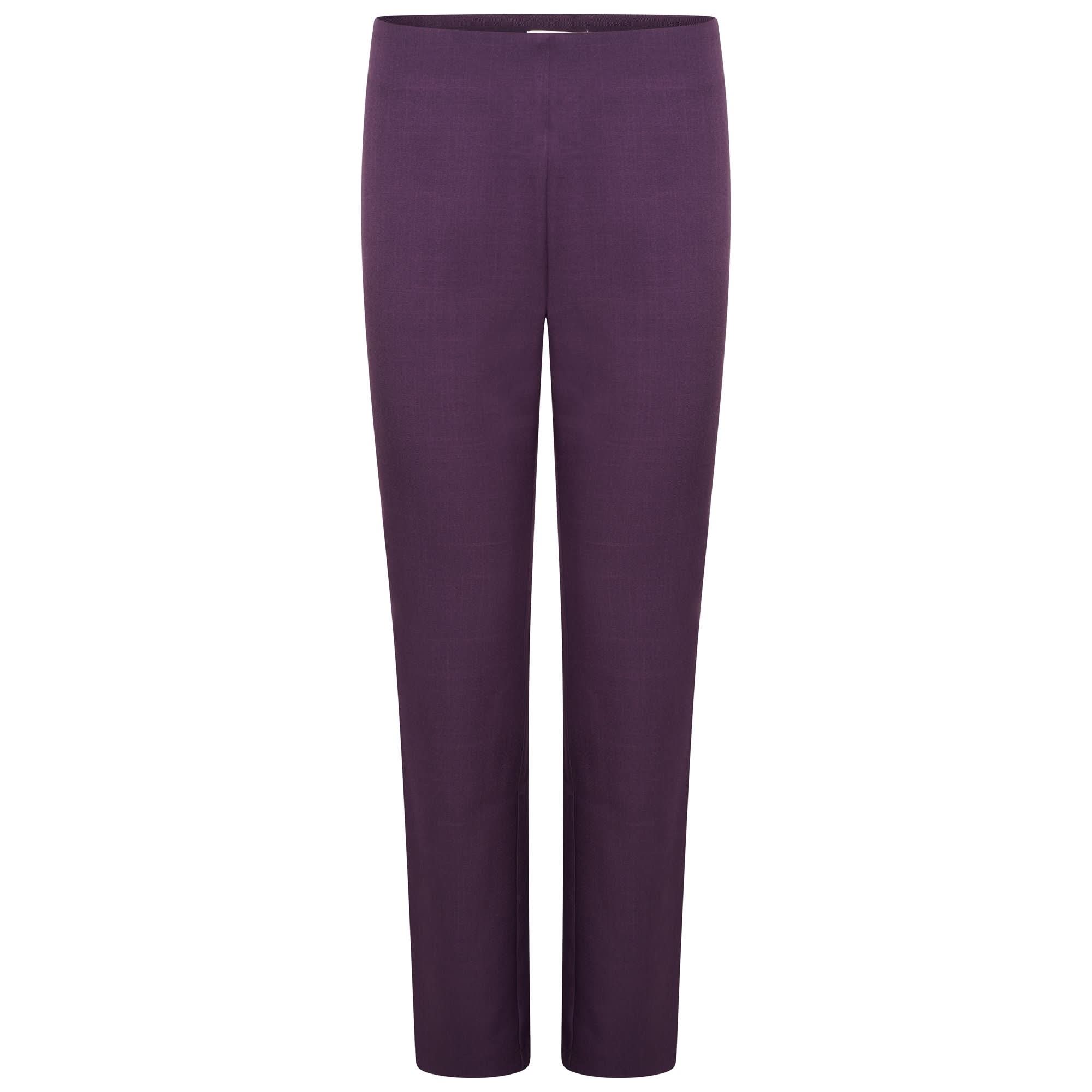 Lili Straight Leg Trouser - Short Length Salon & Spa Trousers La Beeby Plum 6