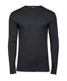 Long Sleeve Interlock Tee Men T-Shirts Tee Jays Dark Grey S
