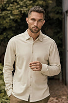 Luxury Stretch Shirt Mens Long Sleeve Shirts Tee Jays