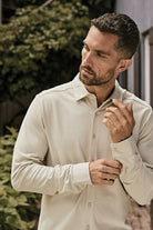 Luxury Stretch Shirt Mens Long Sleeve Shirts Tee Jays