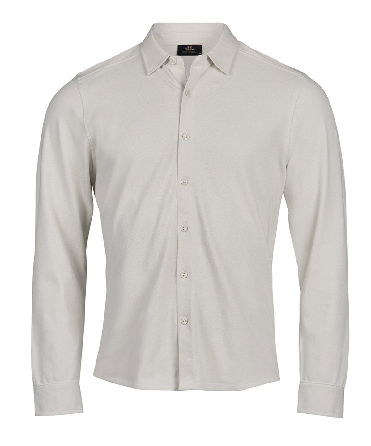 Luxury Stretch Shirt Mens Long Sleeve Shirts Tee Jays Cement S