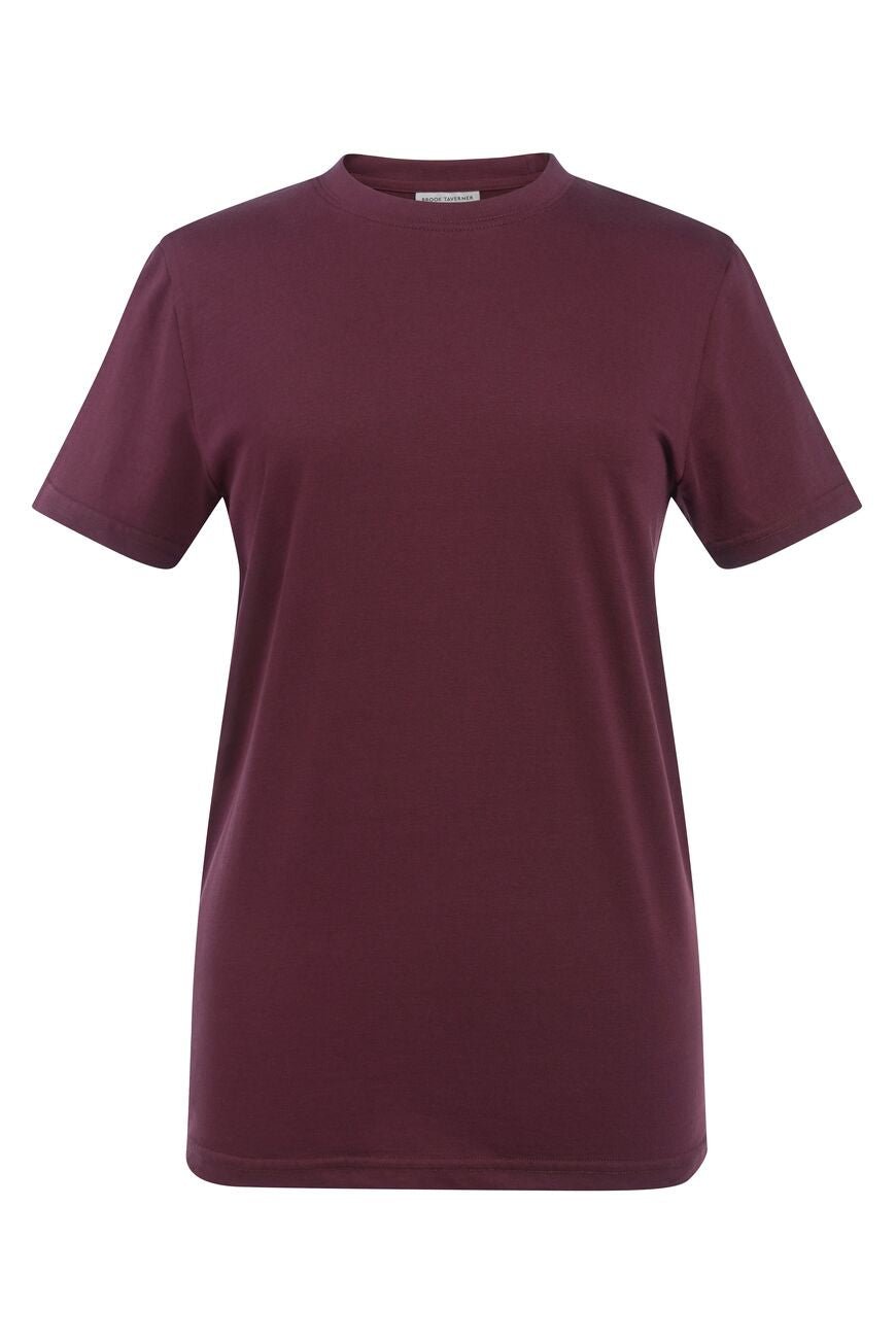 Marion T-Shirt Womens T-Shirts Brook Taverner Burgundy XS