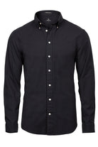 Mens Perfect Oxford shirt Mens Long Sleeve Shirts Tee Jays Black S