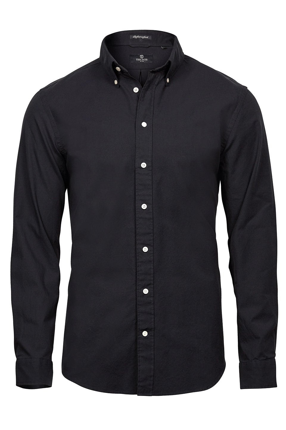 Mens Perfect Oxford shirt Mens Long Sleeve Shirts Tee Jays Black S