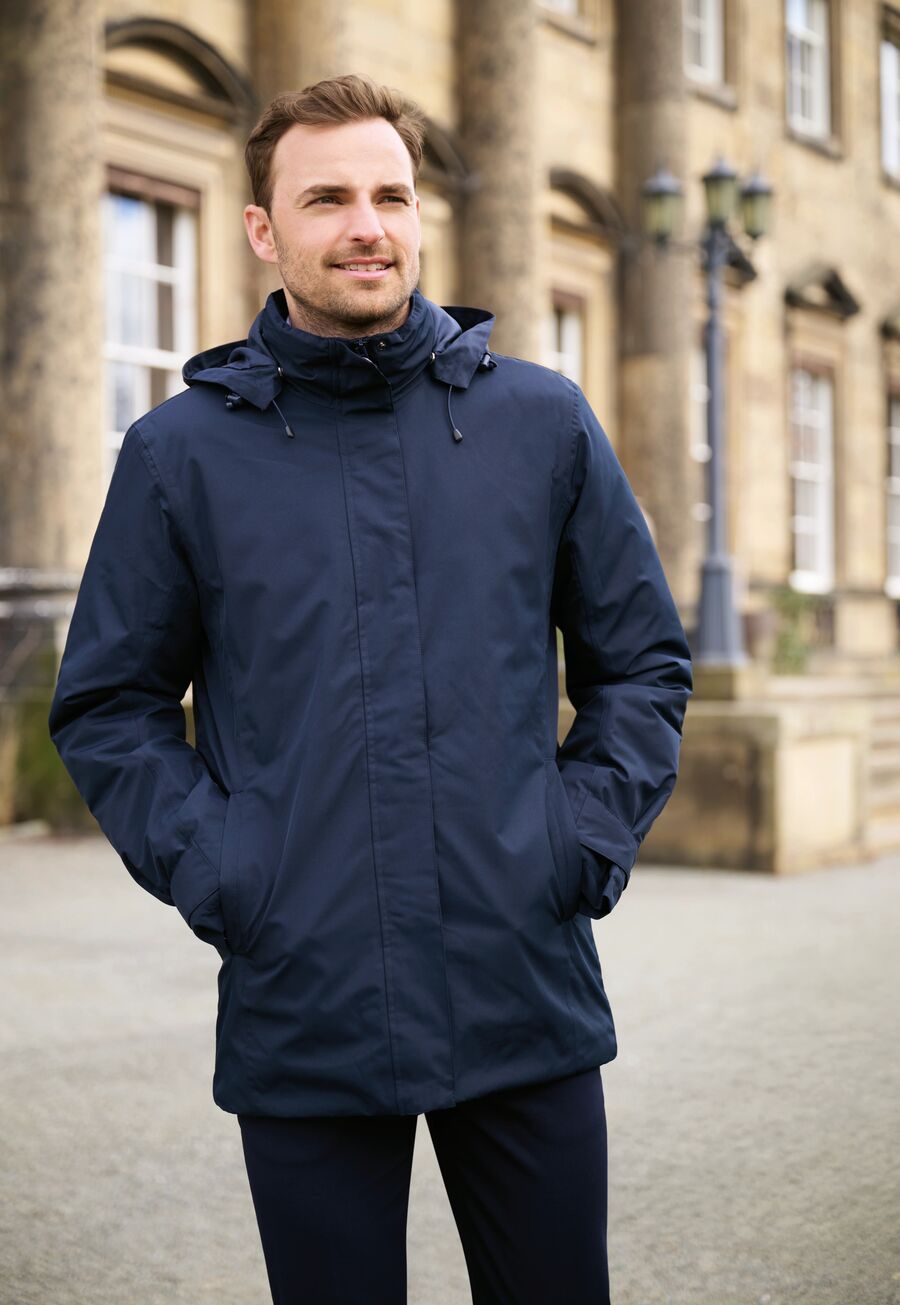 Midland Mens Padded Raincoat Rain Coats Brook Taverner