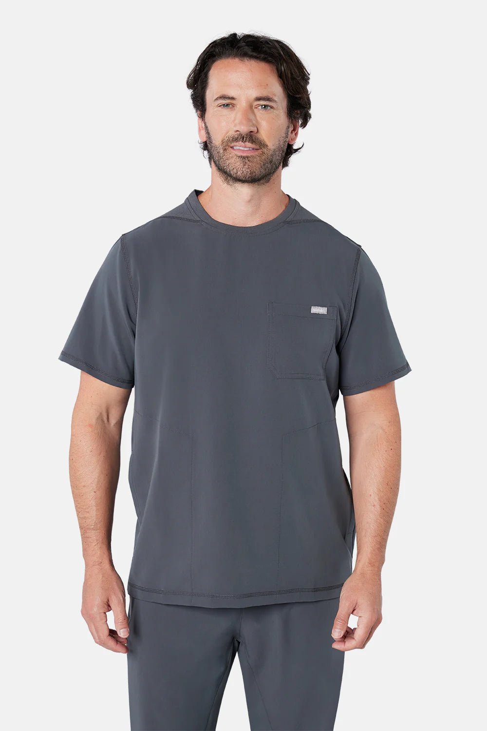 Miles Mens "Simki" Scrub Top Scrubs Behrens
