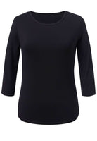 Mira Ladies Round Neck Top Undersuit Top Brook Taverner Black XS