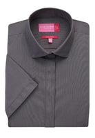 Modena Ladies Short Sleeve Shirt Womens Short Sleeve Shirts Brook Taverner Grey 6