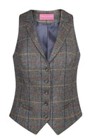 Nashville Woman's Waistcoat Ladies Waistcoat Brook Taverner Grey/Brown XS