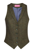 Nashville Woman's Waistcoat Ladies Waistcoat Brook Taverner Green/Blue XS