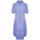 NCLD - Nurse Dress in Metro Blue with White Trim Healthcare Dress Behrens
