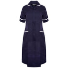 NCLD - Nurse Dress in Navy with White Trim Healthcare Dress Behrens
