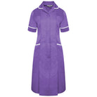 NCLD - Nurse Dress in Purple with White Trim Healthcare Dress Behrens