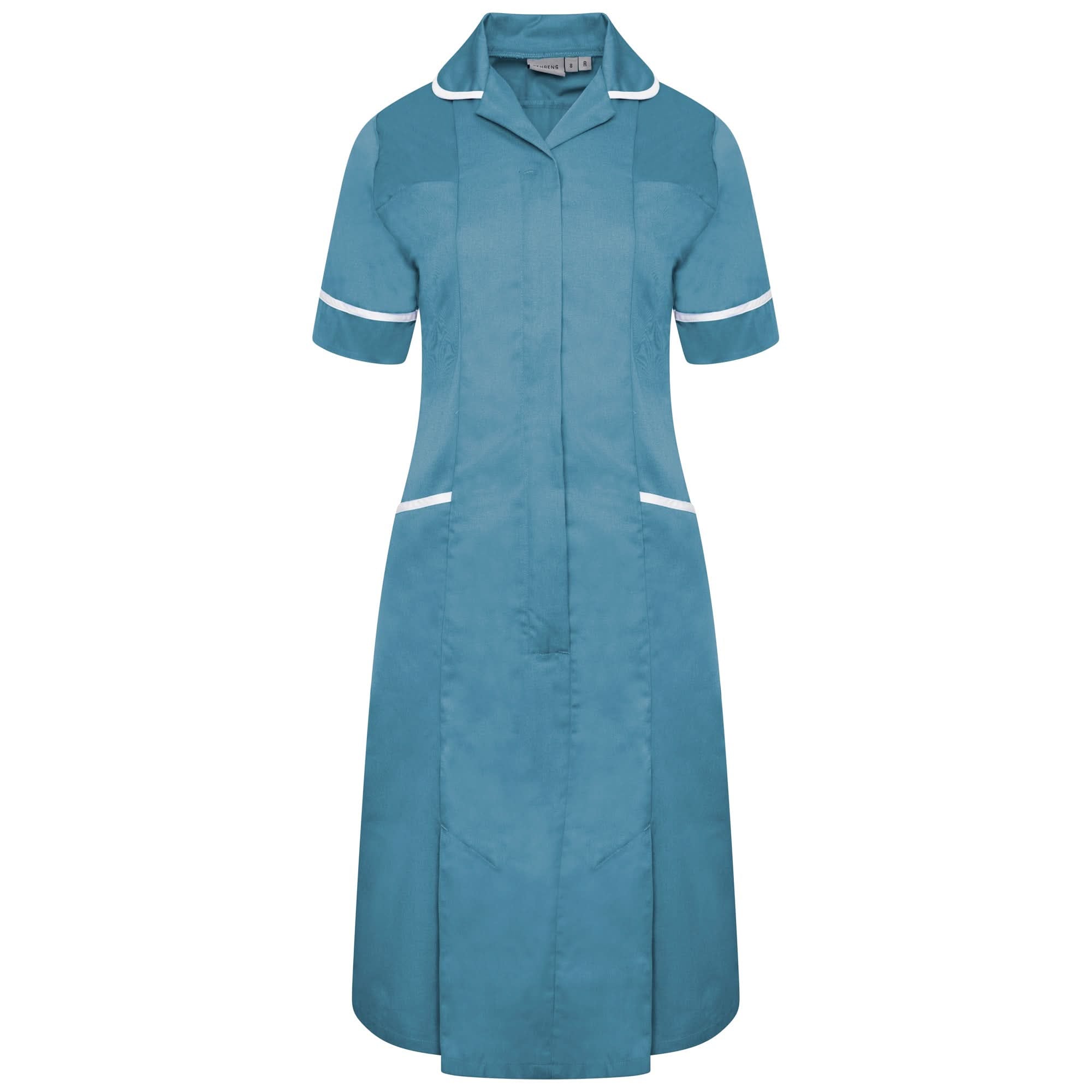 NCLD - Teal Nurse Dress (White Trim) – The Staff Uniform Company