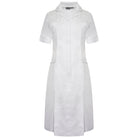 NCLD - White Nurse Dress with Epaulette Loops Healthcare Dress Behrens