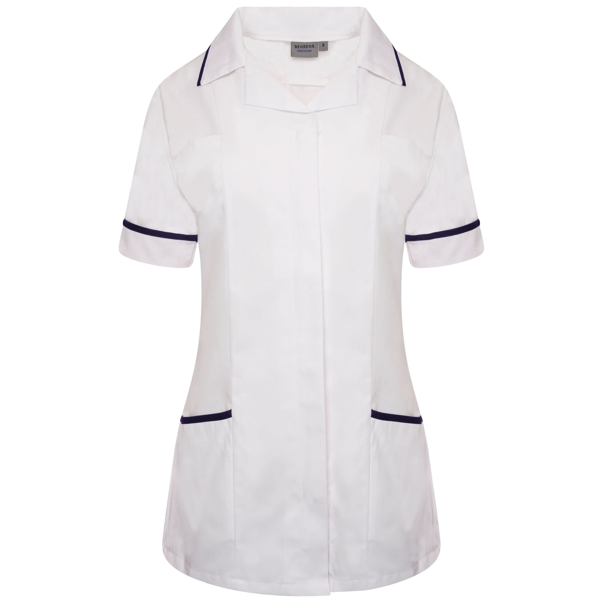 Revere Collar Tunic Behrens White/Navy Trim 6