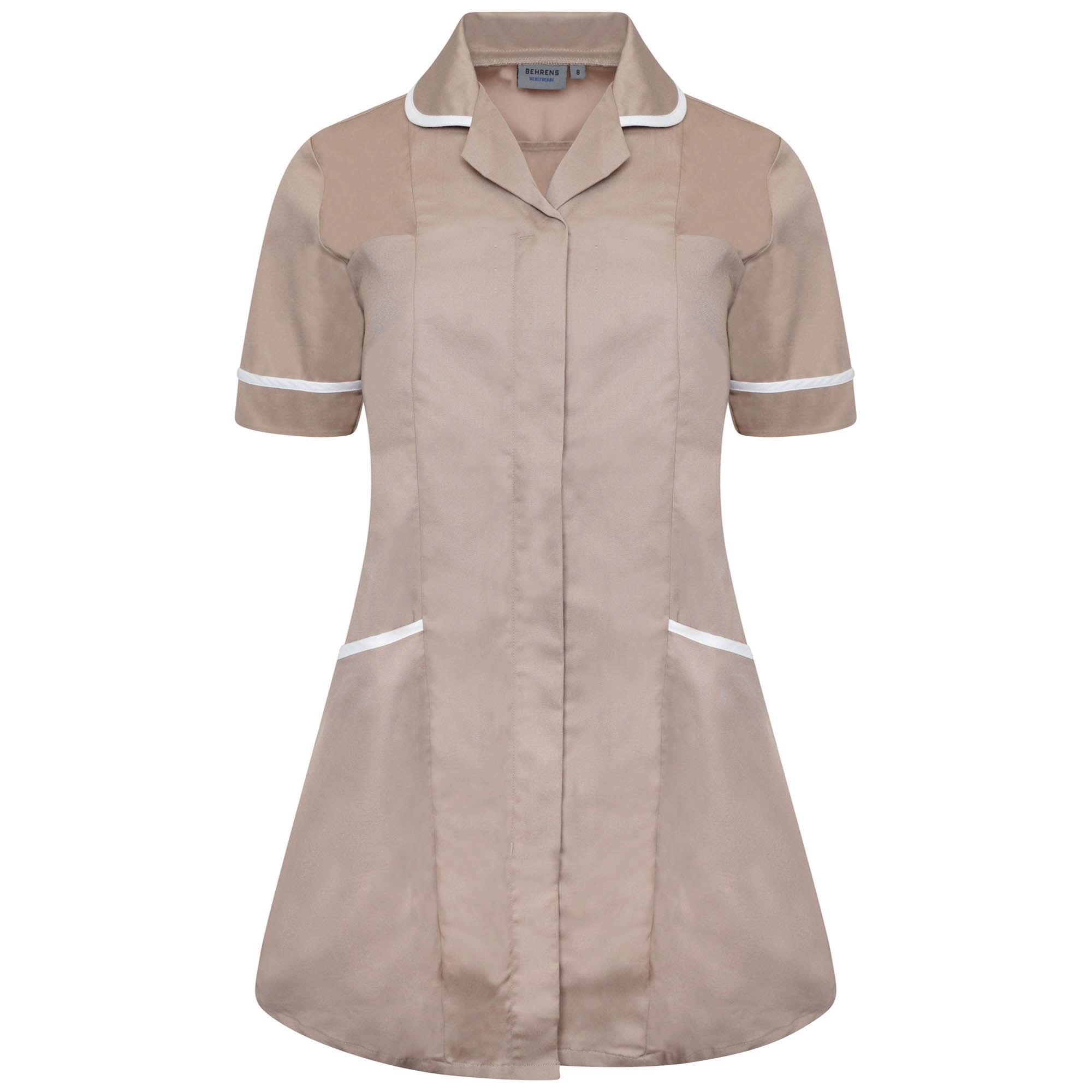 NCLTPSM - Ladies Maternity Tunic (Colours) Behrens Biscuit/White 6