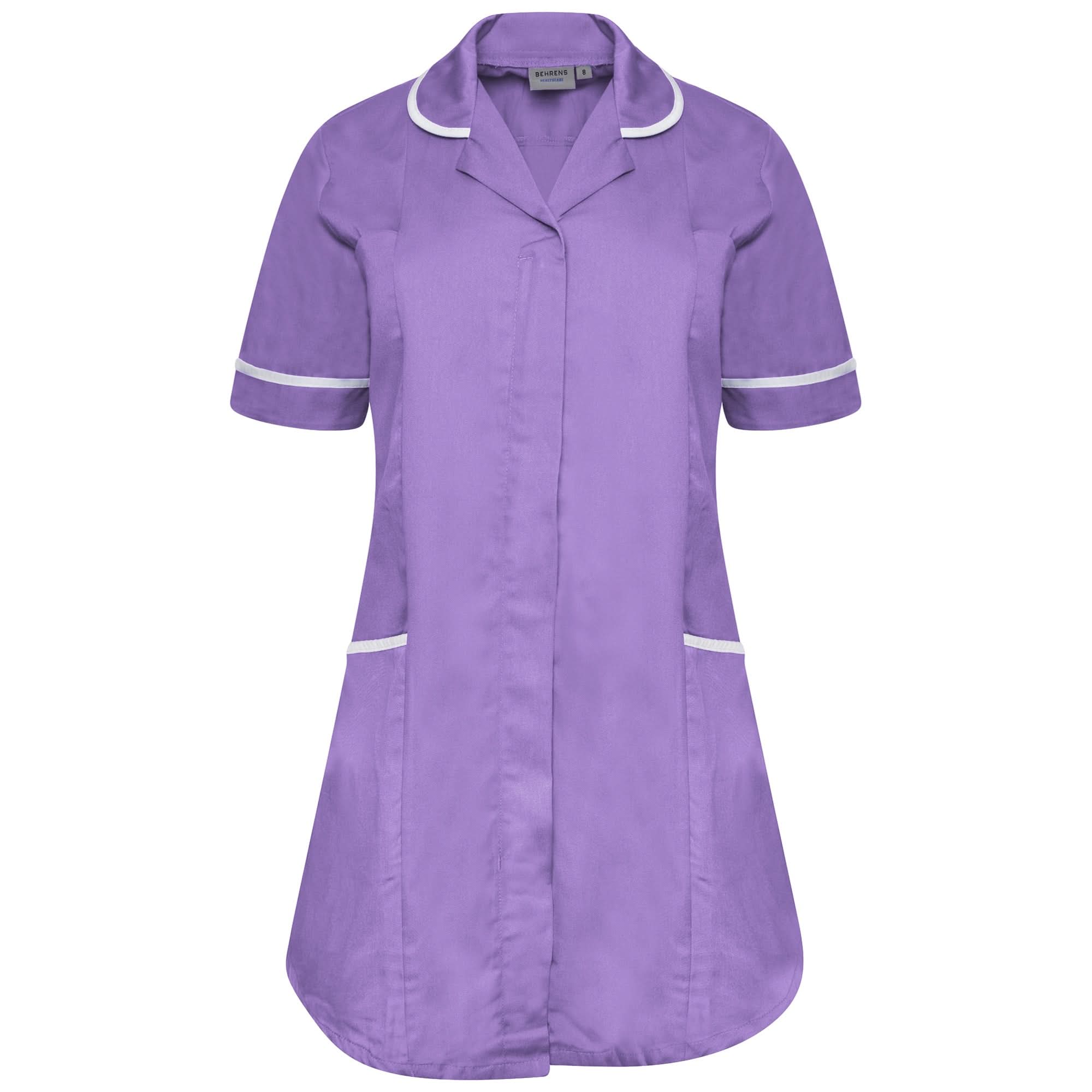 NCLTPSM - Ladies Maternity Tunic (Colours) Behrens Lilac/White 6