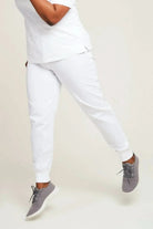 Neo Ladies "Simki" Jogger Scrub Trouser Scrubs Behrens White XS