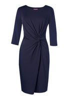 Neptune Women's Round Neck Dress Dresses Brook Taverner Navy XS
