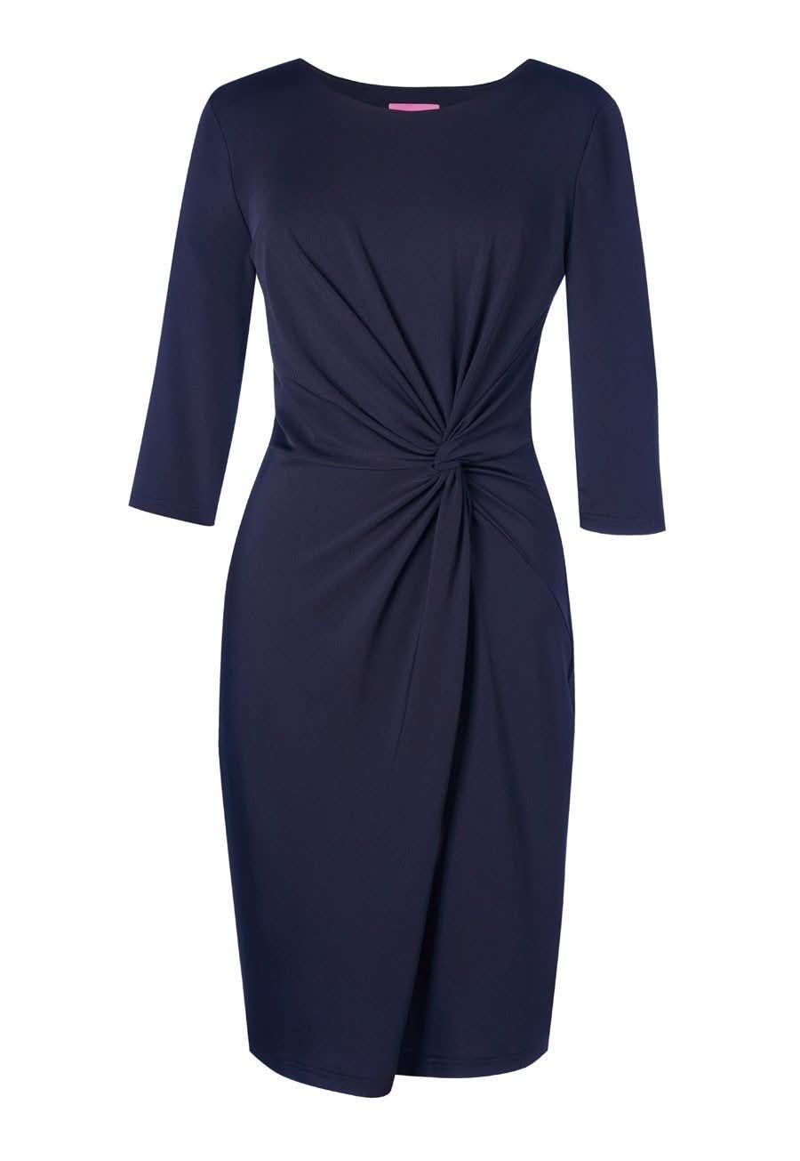 Neptune Women's Round Neck Dress Dresses Brook Taverner Navy XS