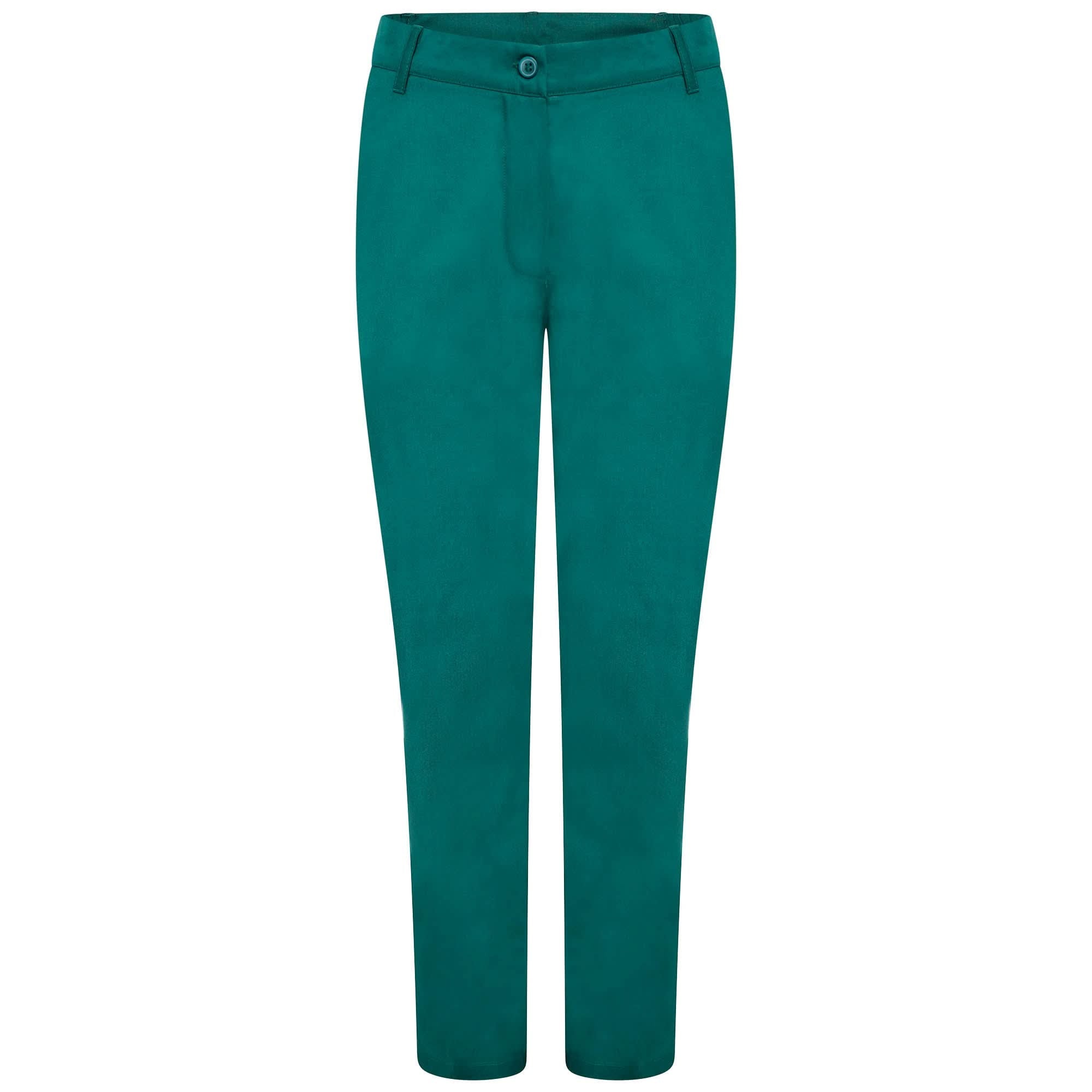 NLSPCT - Ladies Healthcare Trouser - Bottle Green Healthcare Trouser The Staff Uniform Company 6 Short