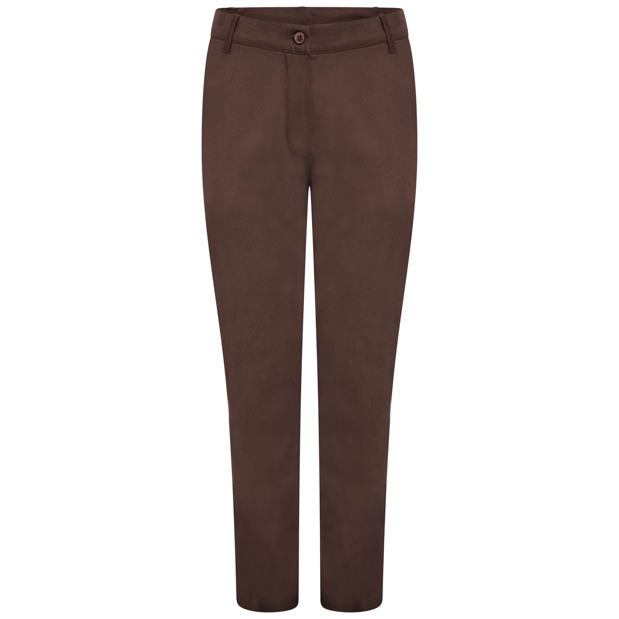 NLSPCT - Ladies Healthcare Trouser - Brown Healthcare Trouser The Staff Uniform Company 6 Regular
