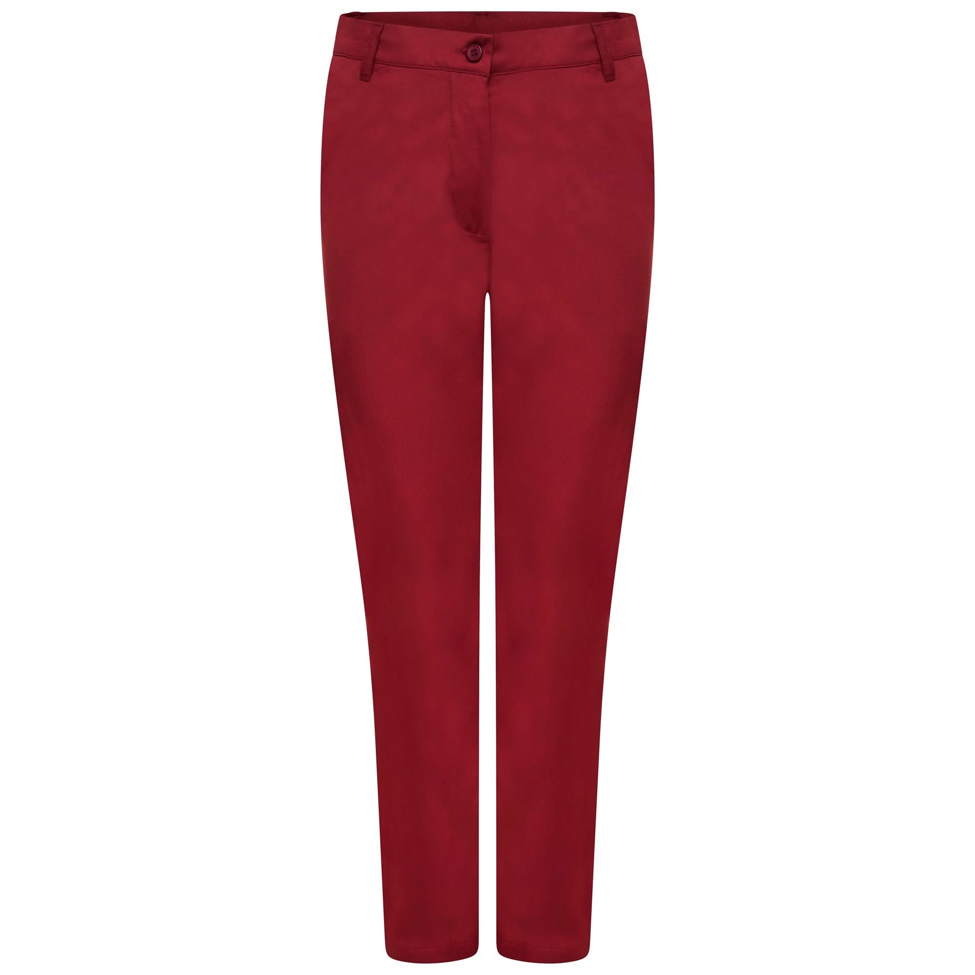 NLSPCT - Ladies Healthcare Trouser - Maroon Healthcare Trouser The Staff Uniform Company 6 Short