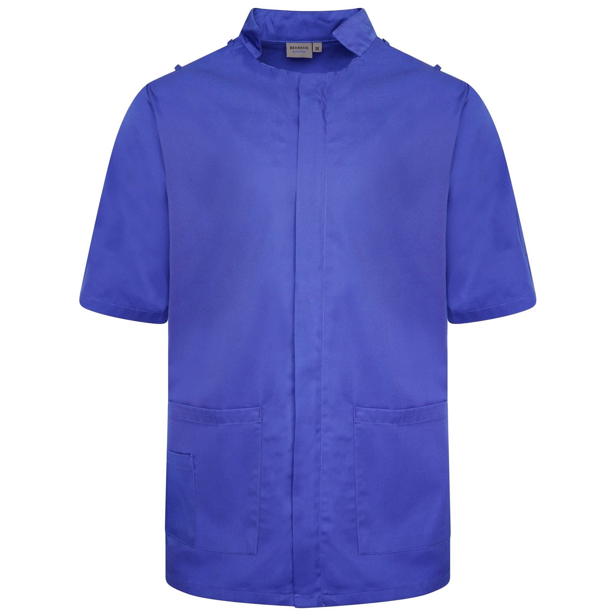 NMT - Mens Mandarin Collar Tunic (With Loops) Ladies Healthcare Tunic Behrens