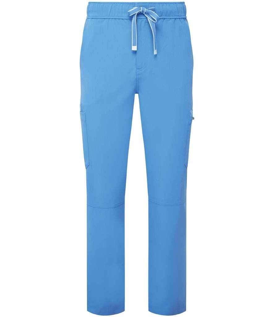 Onna Mens "Relentless" Cargo Scrub Trouser Scrubs Onna by Premier Ceil Blue S Reg