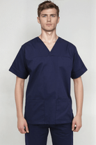NSTP Unisex Smart Scrub Tunic Unisex Scrub Top Behrens Navy XS