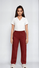 NSTR Unisex Smart Scrub Trouser Unisex Scrub Trousers Behrens Maroon XS