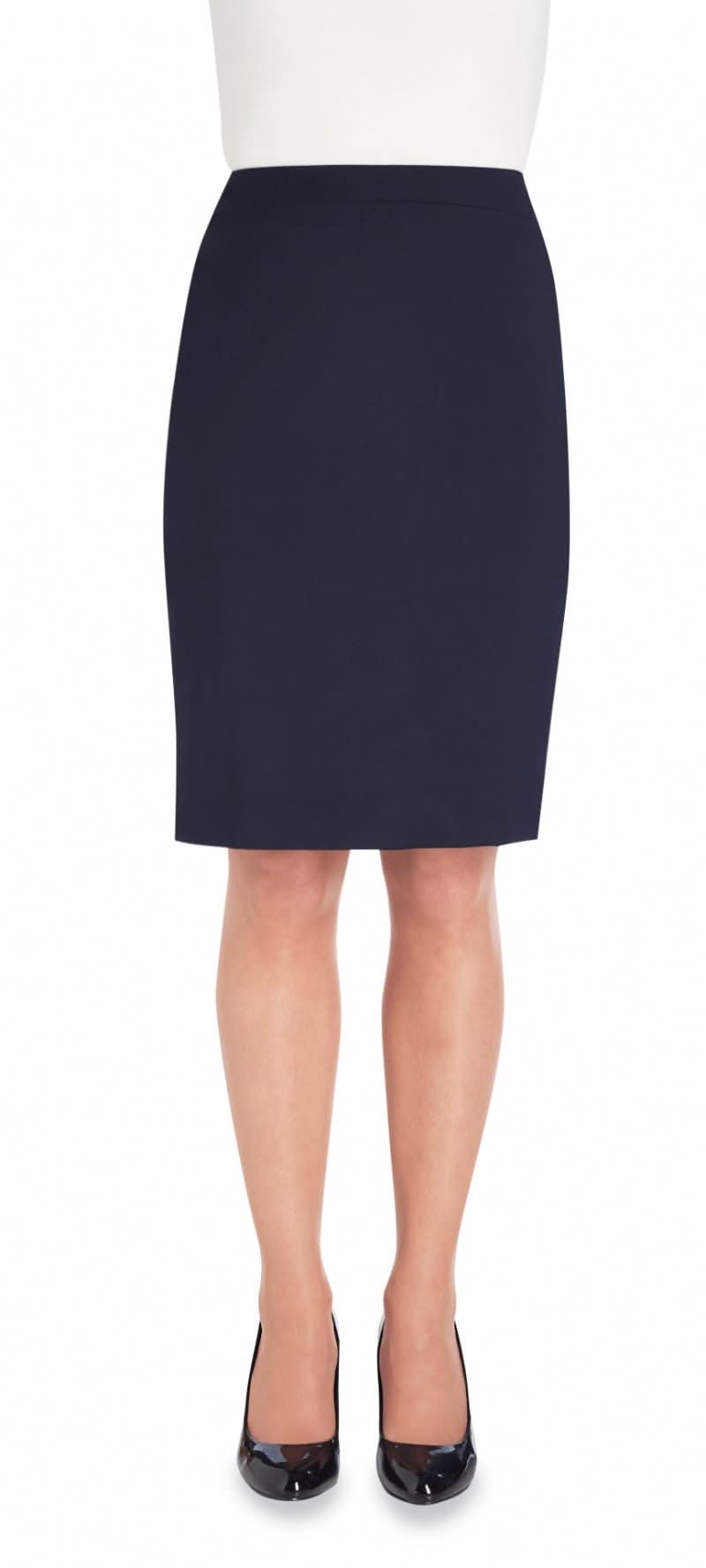 Numana Woman's Straight Skirt Skirts Brook Taverner Navy 6 Regular (22")