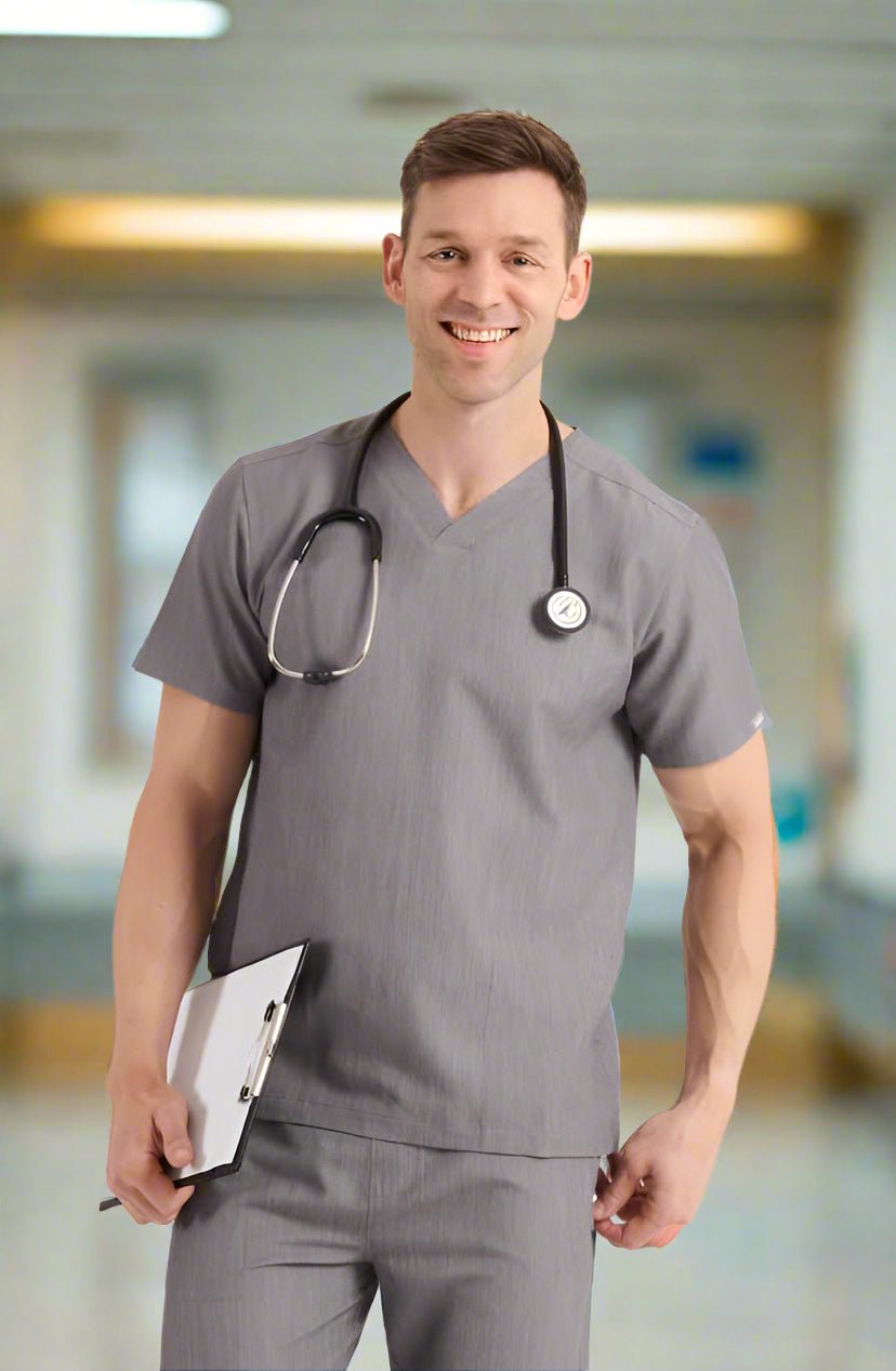 Oscar Mens "Simki" Scrub Top Scrubs Behrens