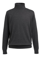 Oslo Mens Roll Neck Jumper Mens Knitwear Brook Taverner Charcoal XS