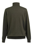 Oslo Mens Roll Neck Jumper Mens Knitwear Brook Taverner Moss XS