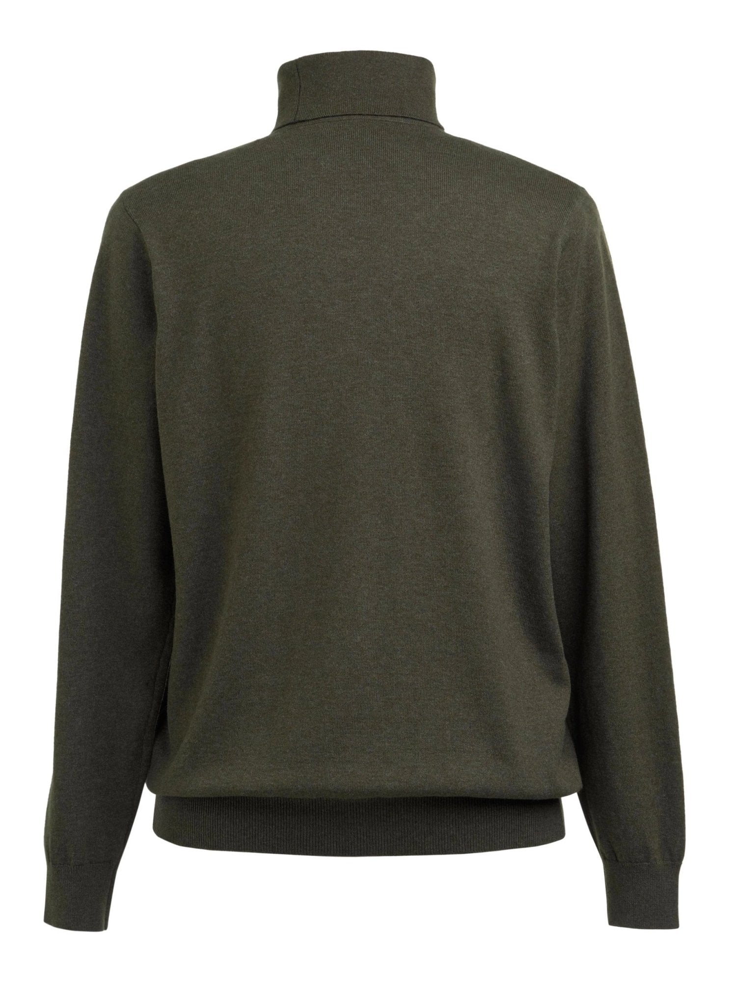 Oslo Mens Roll Neck Jumper Mens Knitwear Brook Taverner Moss XS