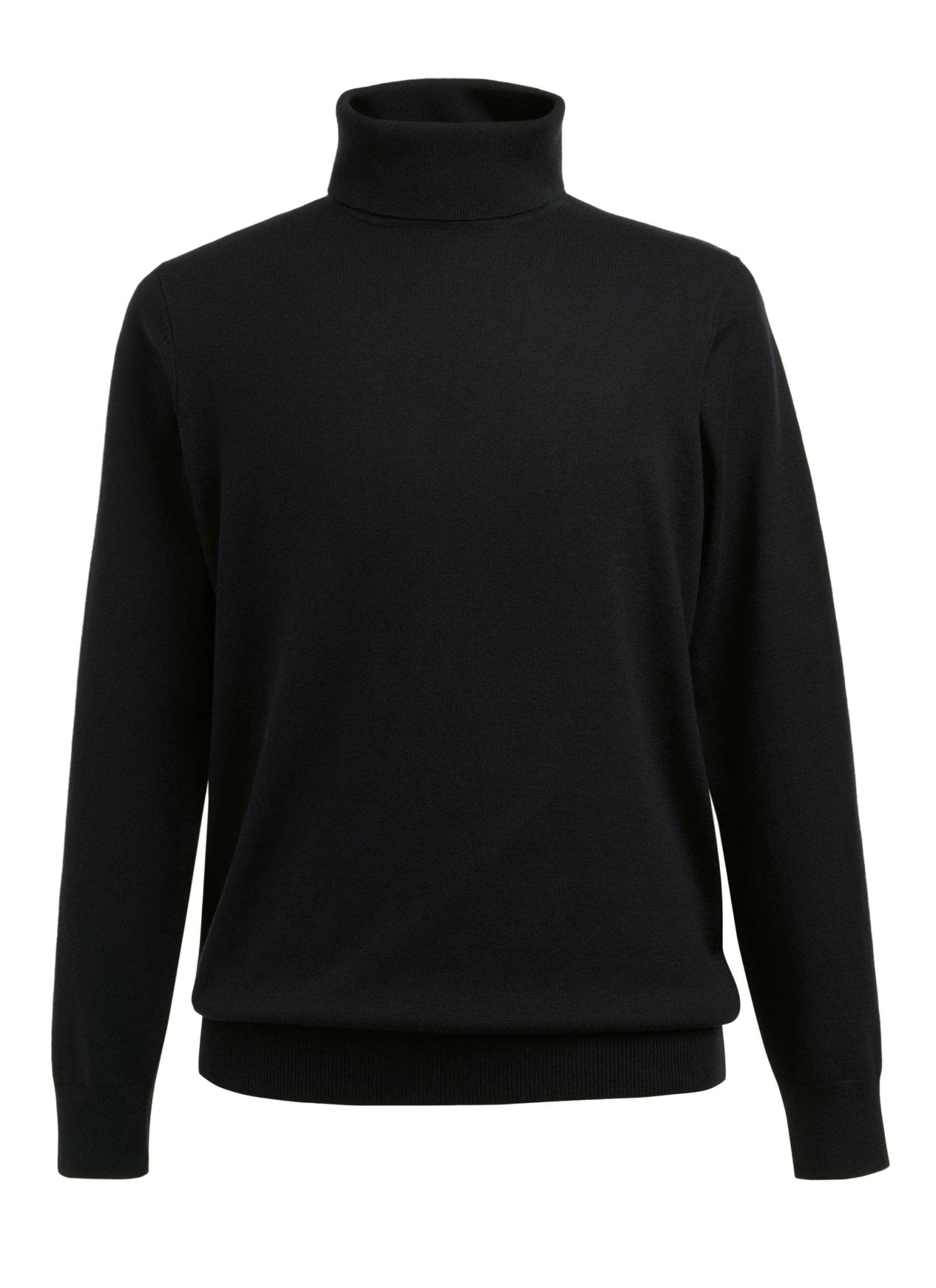 Oslo Mens Roll Neck Jumper Mens Knitwear Brook Taverner Black XS