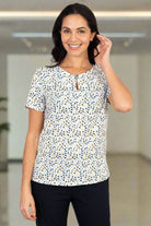Paige Ladies Keyhole Blouse Blouses Vortex Designs