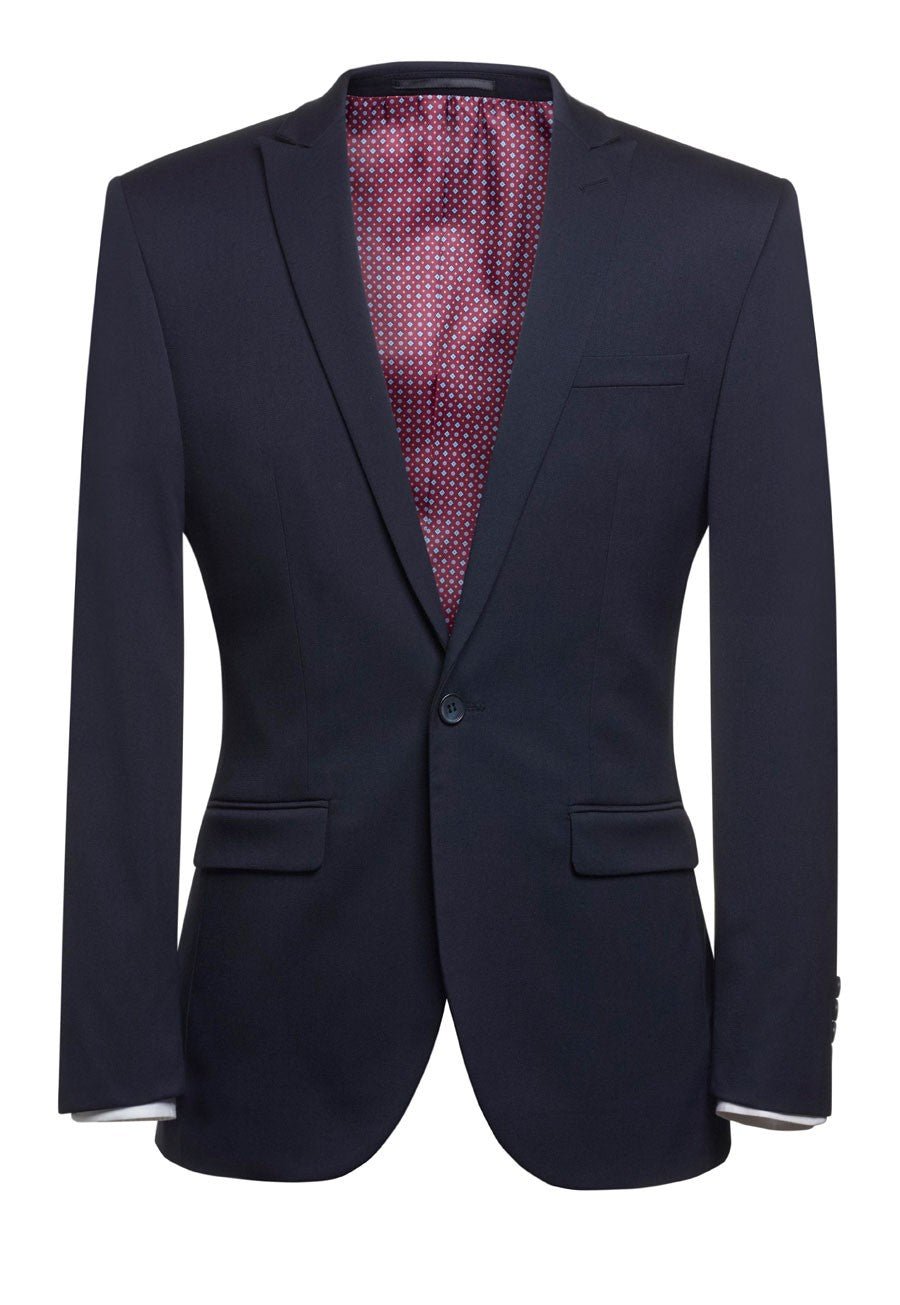 Pegasus Mens Slim Fit Suit Jacket Mens Suit Jacket Brook Taverner Navy 34" Short
