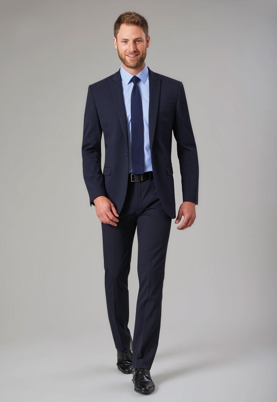 Pegasus Mens Slim Leg Trouser Mens Suit Trouser Brook Taverner