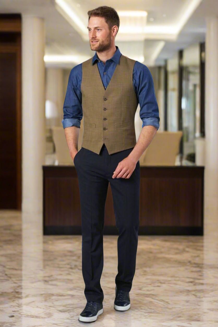 Pegasus Mens Slim Leg Trouser Mens Suit Trouser Brook Taverner