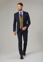 Pegasus Mens Slim Leg Trouser Mens Suit Trouser Brook Taverner