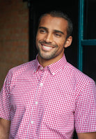 Portland Mens Gingham Shirt Mens Short Sleeve Shirts Brook Taverner